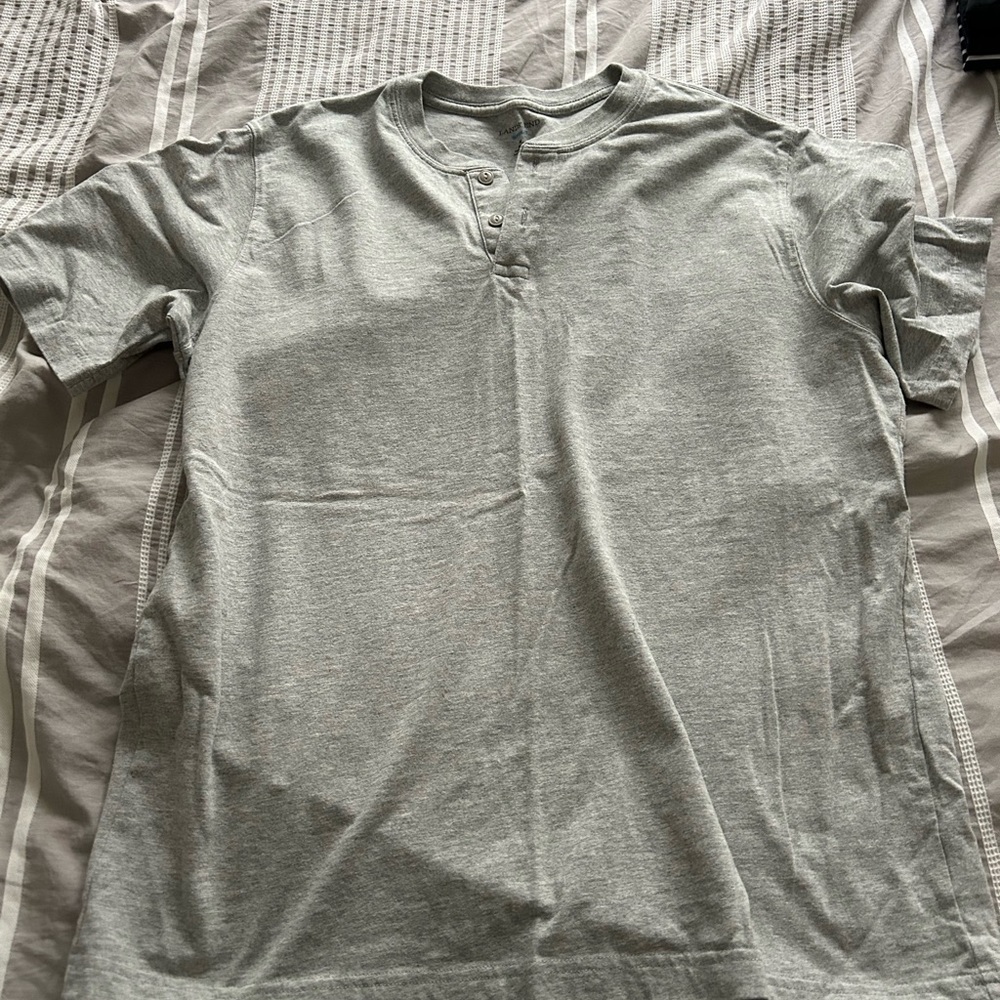 Gray Henley T-Shirt